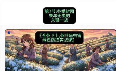 第07节：冬季封园&mdash;&mdash;来年无虫的关键一战，课程：《茗茶卫士&mdash;&mdash;茶叶病虫害绿色防控实战课》#识农AI
