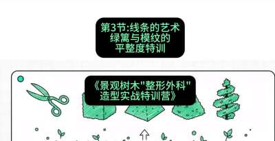 第03节：线条的艺术&mdash;&mdash;绿篱与模纹的平整度特训，课程：《景观树木&ldquo;整形外科&rdquo;造型实战特训营》#识农AI