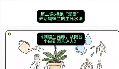 第二节：拒绝&ldquo;溺爱&rdquo;：养活蝴蝶兰的生死水法，课程：《蝴蝶兰雅养六讲：从阳台小白到园艺达人》#识农AI